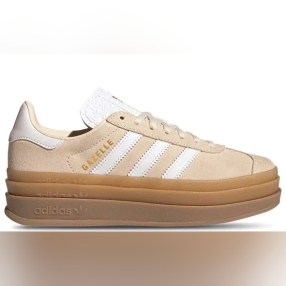 adidas Other - NWT- Adidas Gazelle Beige Sneakers Size 8.5 For Women And 7 In Men For US sizes